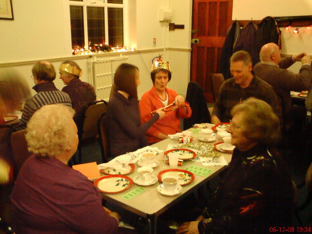 Photographs taken during the Christmas Party in Hankelow Methodist Chapel in December 2008